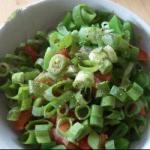 Moderately Warm Beans Salad recipe