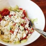 Tomatocucumber Salad with Feta recipe