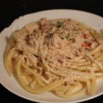 Canadian Spaghetti with Tuna and to the Cream Dinner