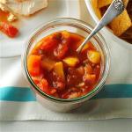 American Slowcooked Peach Salsa Appetizer