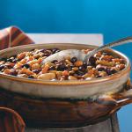 American Slowcooked Pork and Beans Appetizer