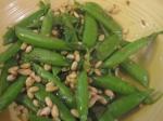 American Sugar Snap Peas With Pine Nuts Appetizer
