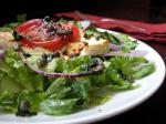 American Broiled Feta Cheese With Capers Appetizer