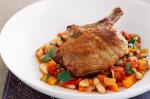 American Parmesan Veal Cutlets With Whitebean Ragout Recipe Appetizer