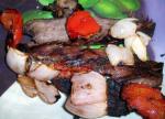 American Grilled Flank Steak Onion and Bell Pepper Sandwiches 2 Appetizer