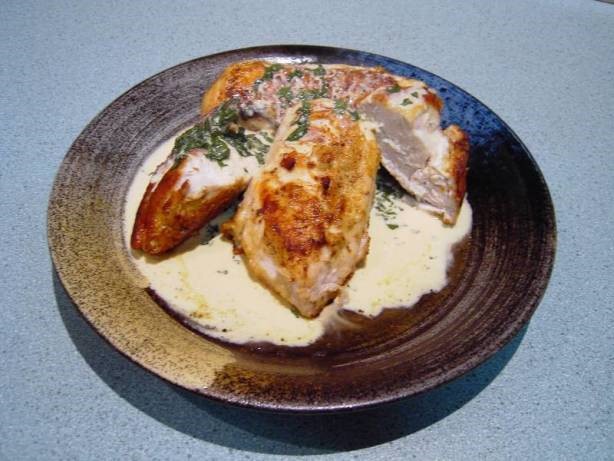 American Chicken With Basil And Parmesan Dinner