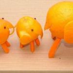 British Orange Ele-funs decoration Appetizer
