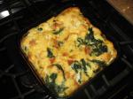 American Spinach and Jack Cheese Bread Pudding 2 Appetizer