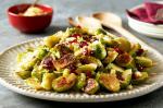 British Caramelised Brussels Sprouts With Buttered Breadcrumbs and Dried Cranberries Recipe Appetizer