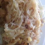 British Sauerkraut with Bacon and Onions Appetizer