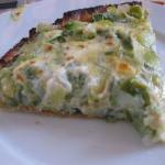 British Tart with Leeks and to the Bechamel Dinner
