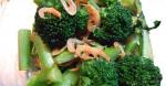 British Stirfried Broccoli and Sakura Shrimp 1 Appetizer