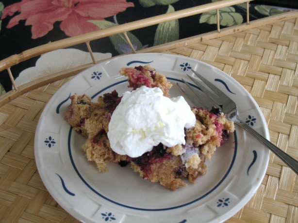 American Yummy Microwave Blueberry Mug Cake Dessert