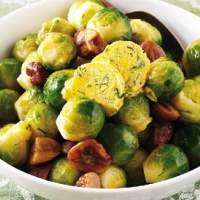 Belgian Brussel Sprouts With Chestnuts Appetizer