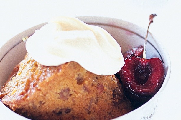 American Poached Cherries Recipe Dessert