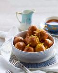 Canadian Doughnuts in Saffron and Cardamom Syrup lgeimat Appetizer