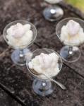 Canadian Elderflower Sherbet with Strawberry and Bay Cream Appetizer