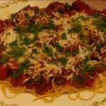 Italian Spaghetti with Italian Sausage and Peppers Dinner