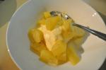 American Vanillapoached Pineapple Sauce Dessert