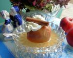 French Poached Apples in Calvados Dessert