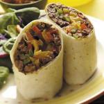 Indian Threepepper Beef Wraps Appetizer