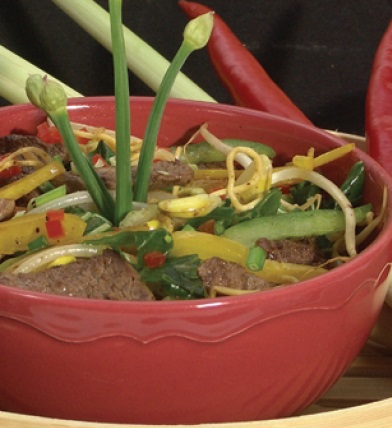 Vietnamese Bo Xao Ot Stir-fry Appetizer