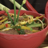 Vietnamese Bo Xao Ot Stir-fry Appetizer