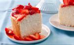 American Orange Angel Food Cake with Strawberries Recipe Dessert