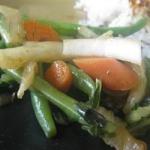 British Bok Choy Carrots and Green Beans Recipe Appetizer