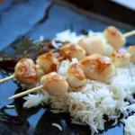 American Skewers with Scallops to Marinate Imbirowej BBQ Grill