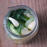 Danish Cucumbers in Vinegar Appetizer