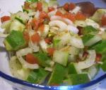 American Easy Cucumber Tomato and Onion Salad Appetizer