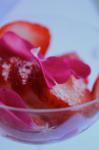American Strawberries With Champagne and Roses Appetizer