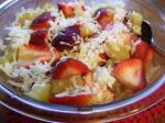 American Strawberry Coconut Salad Dessert