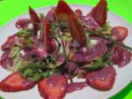 American Wild Strawberry Salad W Pepper Toasted Parmesan Crisps  Bl Dessert