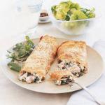British Crepes with Vegetables Ricotta and Cooked Appetizer