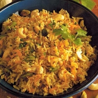 Indian Quick Basmati and Nut Pilaff Dinner