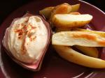 American Potato Wedges With Roasted Garlic Dip Appetizer