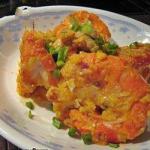 Chinese Gambas Sauteed with Yellow of Eggs Appetizer
