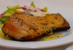 American Stream Skillet Salmon With Mirin  Longmeadow Farm Dinner