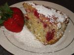 British Fresh Corn Cake With Raspberries Dessert