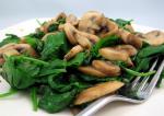American Sauteed Spinach With Mushrooms 1 Appetizer