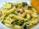 American Easy Shrimp Florentine and Penne Pasta Dinner