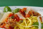 Italian Spaghetti Tuna and Capers Dinner