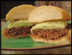 American Peppered Burgers With Avocado Appetizer