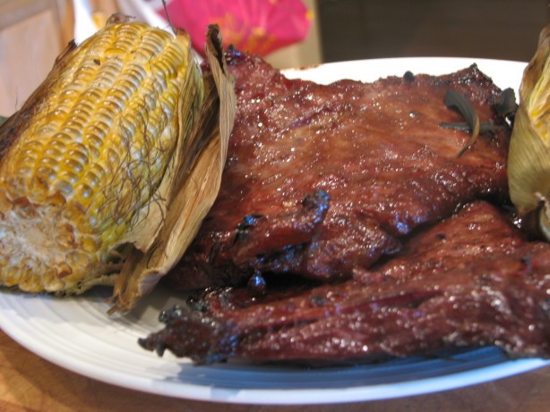 American Grilled Bourbon Skirt Steak Dinner