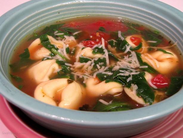 American Tortellini Soup a La Sherrie Appetizer