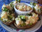 American Broccoli and Shrimpstuffed Potatoes Dinner