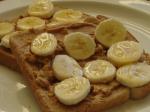 American Peanut Butter Banana Toast Breakfast