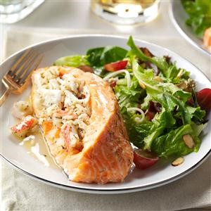 American Seafoodstuffed Salmon Fillets Appetizer